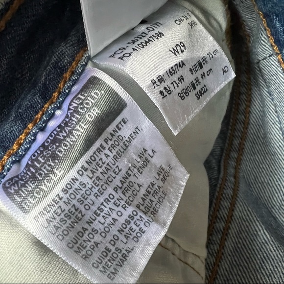 LEVI'S 501 Denim Cutoff Shorts 29 Jean cut off Levi’s destroy distressed - Picture 5 of 6